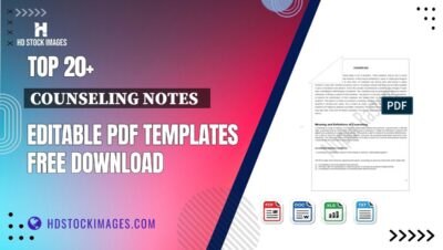 Top 20+ Counseling Notes   Editable PDF Templates Free Download