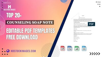 Top 20+ Counseling Soap Note Editable PDF Templates Free Download