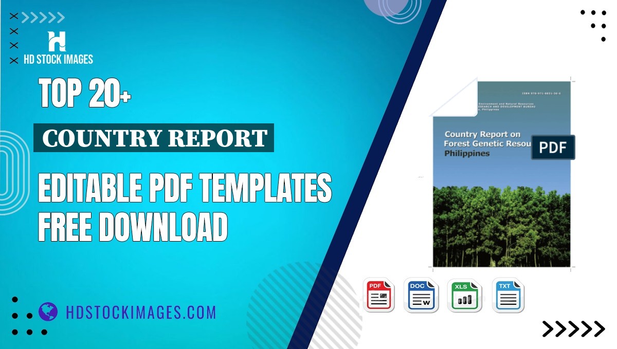 Top 20+ Country Report Editable PDF Templates Free Download