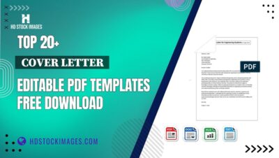 Top 20+  Cover Letter  Editable PDF Templates Free Download