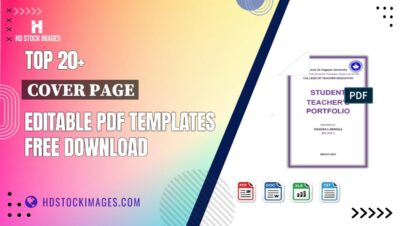 Top 20+ Cover Page Editable PDF Templates Free Download