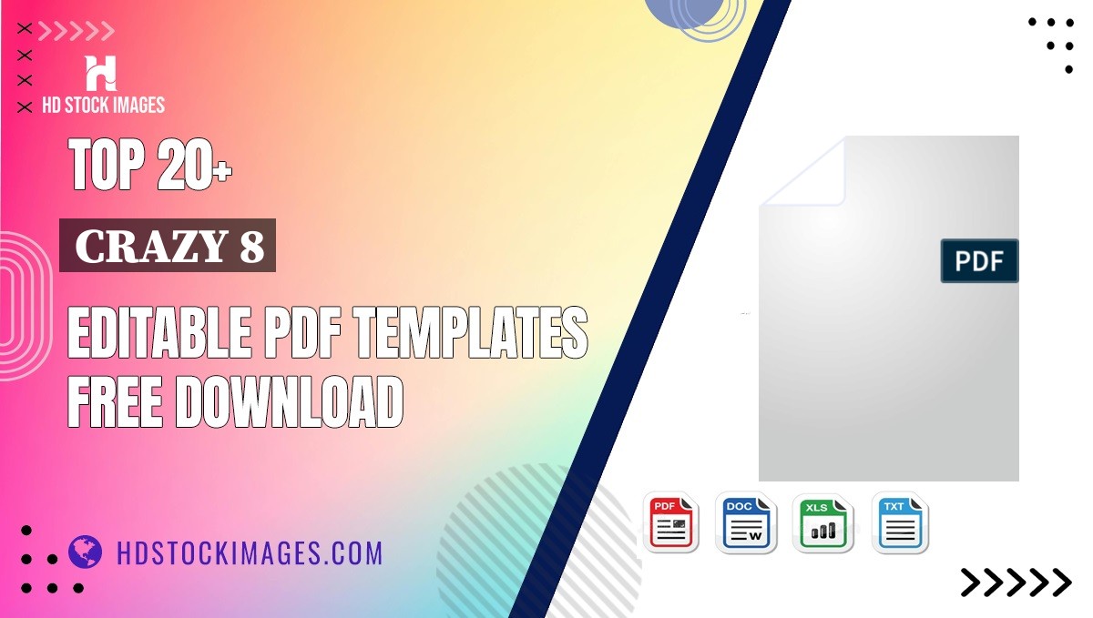 Top 20+ Crazy 8 Editable PDF Templates Free Download