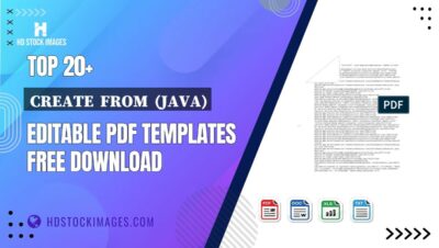 Top 20+ Create  From  (java) Editable PDF Templates Free Download