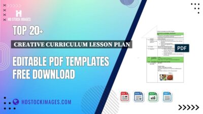 Top 20+ Creative Curriculum Lesson Plan Editable PDF Templates Free Download