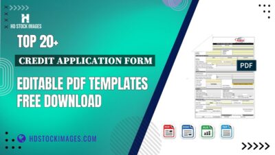 Top 20+ Credit Application Form Editable PDF Templates Free Download