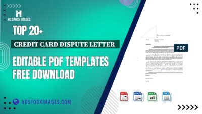 Top 20+ Credit Card Dispute Letter   Editable PDF Templates Free Download