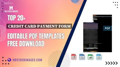 Top 20+ Credit Card Payment Form Editable PDF Templates Free Download