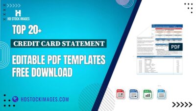 Top 20+ Credit Card Statement Editable PDF Templates Free Download