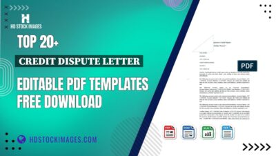 Top 20+ Credit Dispute Letter Editable PDF Templates Free Download