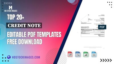 Top 20+ Credit Note Editable PDF Templates Free Download