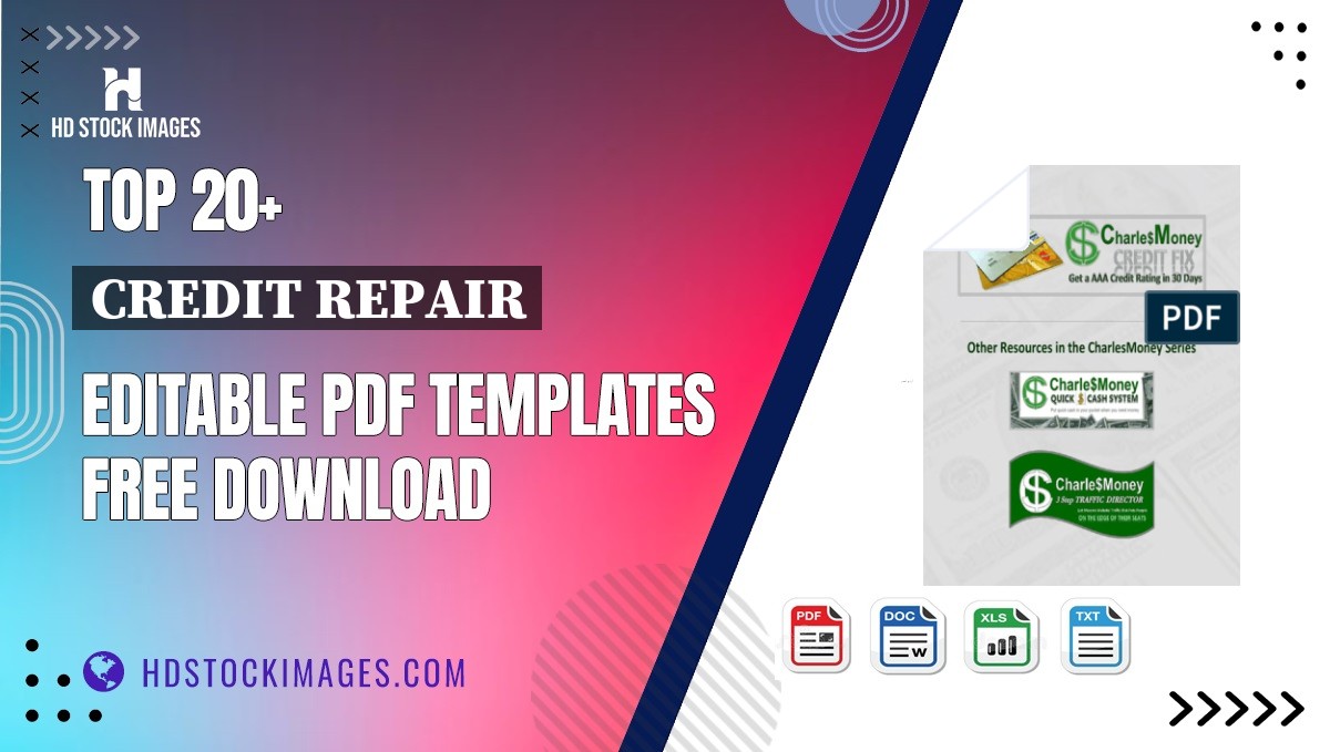 Top 20+ Credit Repair Editable PDF Templates Free Download