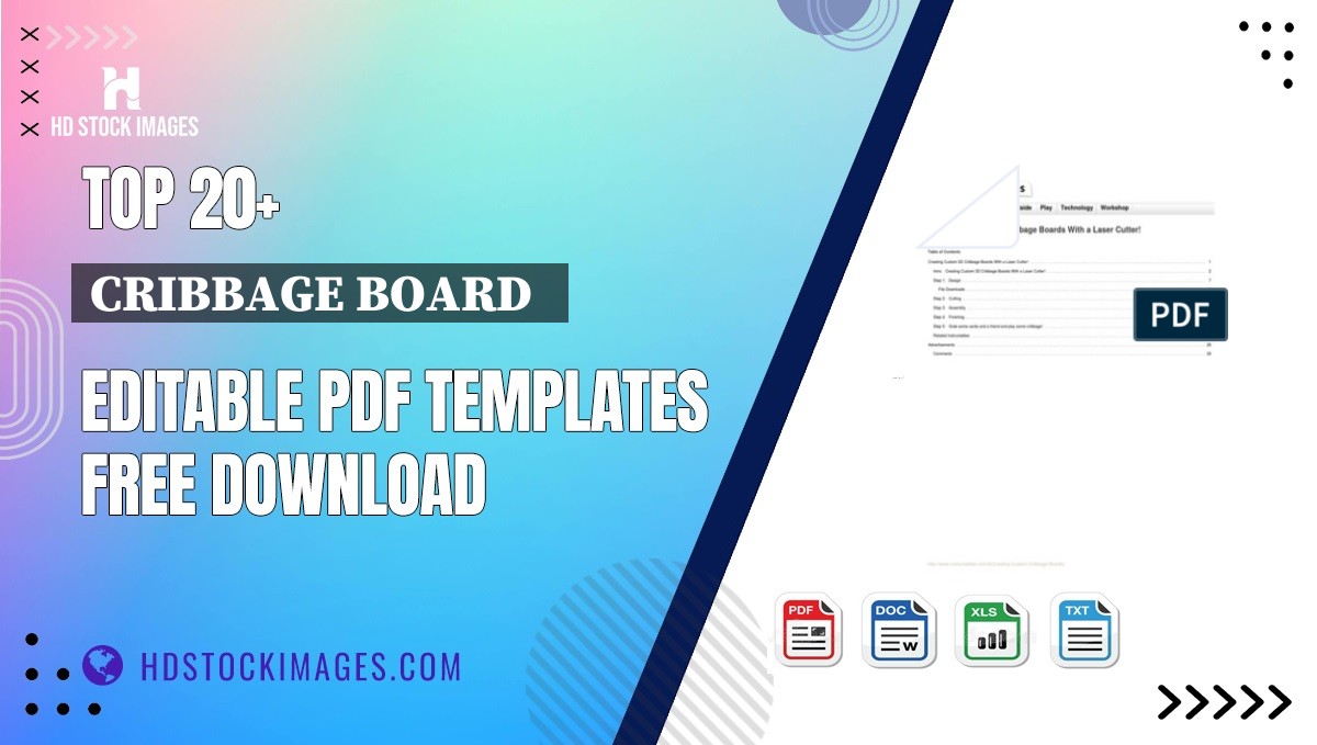 Top 20+ Cribbage Board   Editable PDF Templates Free Download