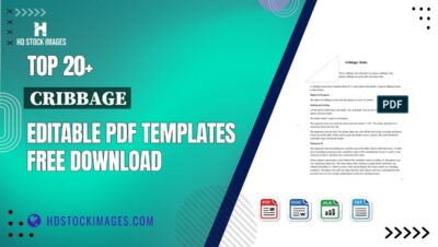 Top 20+ Cribbage Editable PDF Templates Free Download