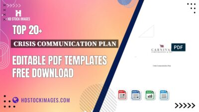 Top 20+ Crisis Communication Plan Editable PDF Templates Free Download