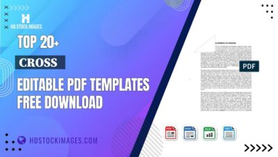 Top 20+ Cross Editable PDF Templates Free Download