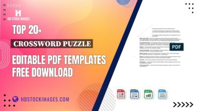 Top 20+ Crossword Puzzle Editable PDF Templates Free Download