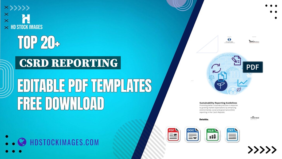 Top 20+ Csrd Reporting Editable PDF Templates Free Download