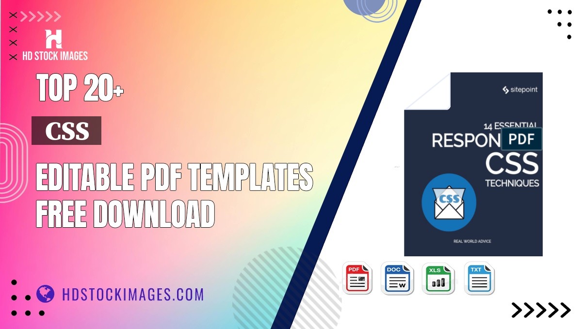 Top 20+  Css  Editable PDF Templates Free Download