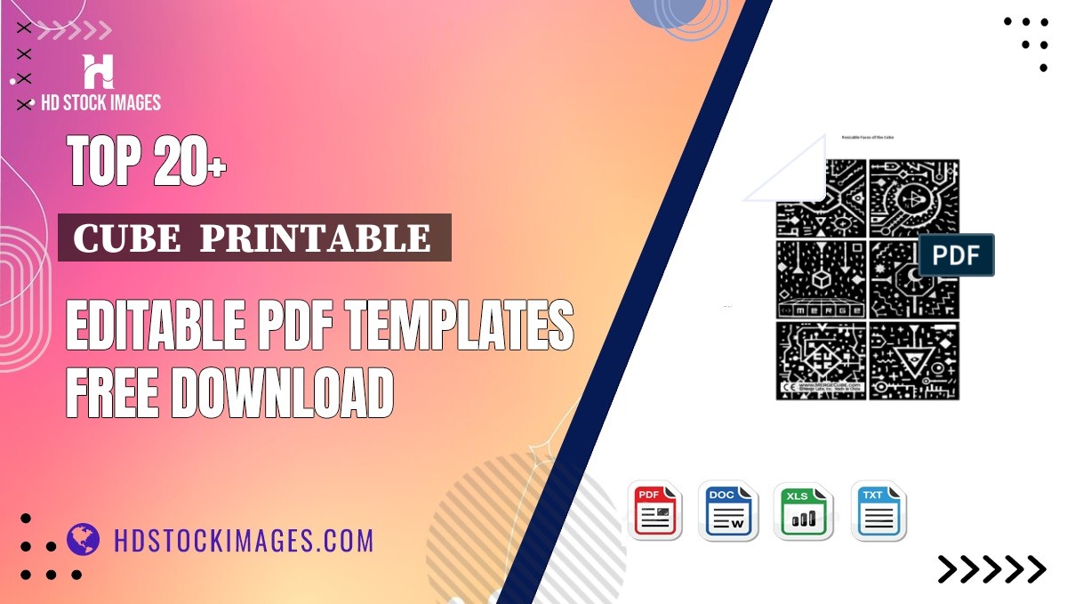 Top 20+ Cube  Printable  Editable PDF Templates Free Download