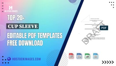 Top 20+ Cup Sleeve Editable PDF Templates Free Download