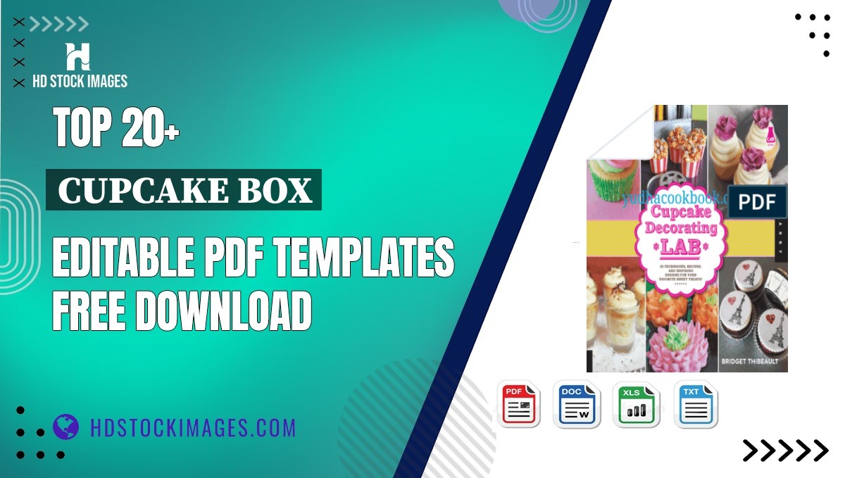 Top 20+ Cupcake Box Editable PDF Templates Free Download