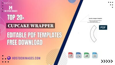 Top 20+ Cupcake Wrapper Editable PDF Templates Free Download