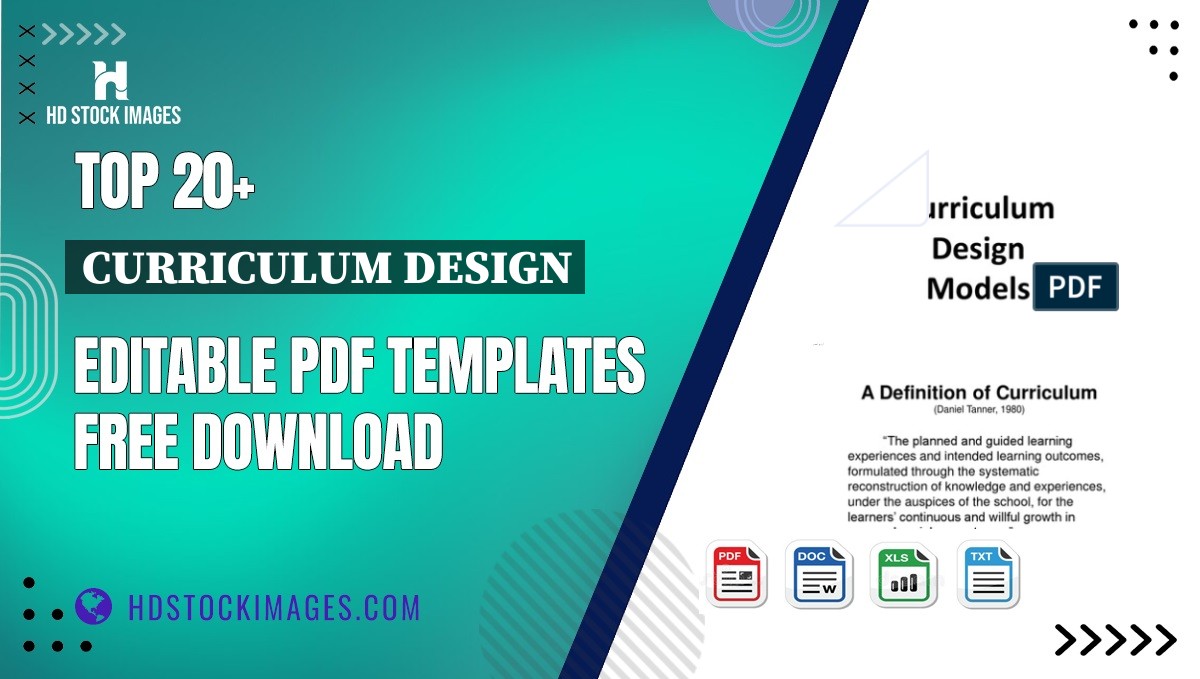 Top 20+ Curriculum Design Editable PDF Templates Free Download