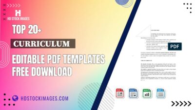 Top 20+ Curriculum   Editable PDF Templates Free Download