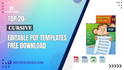 Top 20+ Cursive Editable PDF Templates Free Download