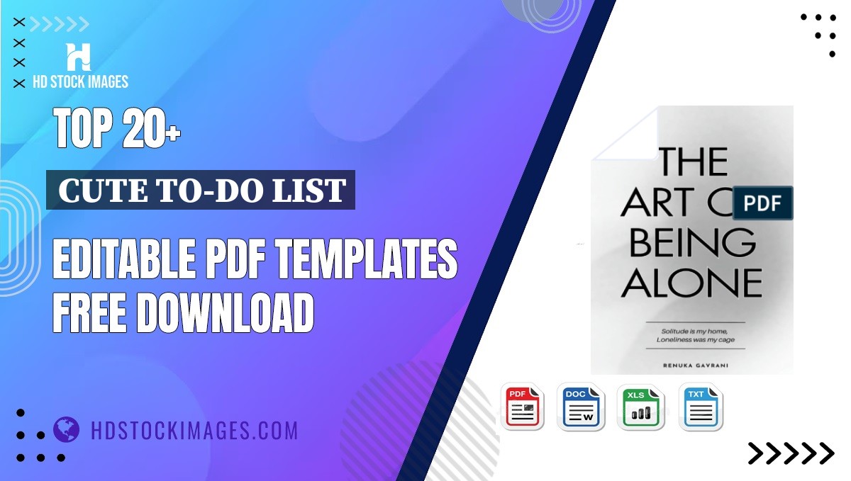 Top 20+ Cute To-do List Editable PDF Templates Free Download