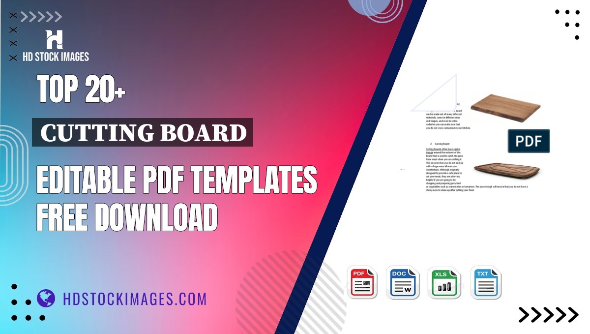 Top 20+ Cutting Board Editable PDF Templates Free Download