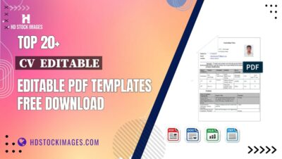 Top 20+ Cv  Editable Editable PDF Templates Free Download