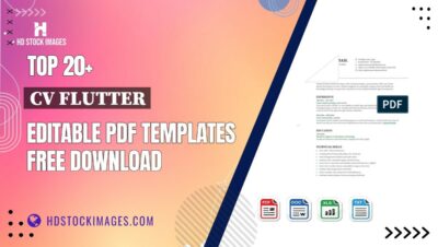 Top 20+ Cv Flutter Editable PDF Templates Free Download