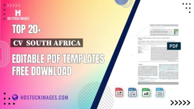 Top 20+ Cv  South Africa Editable PDF Templates Free Download