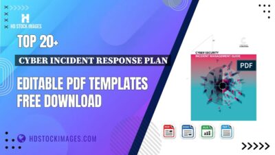 Top 20+ Cyber Incident Response Plan Editable PDF Templates Free Download