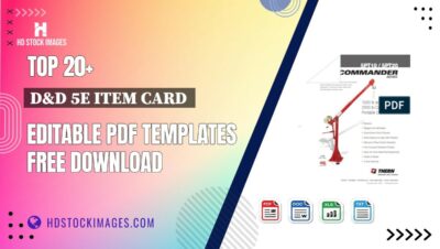 Top 20+ D&d 5e Item Card  Editable PDF Templates Free Download