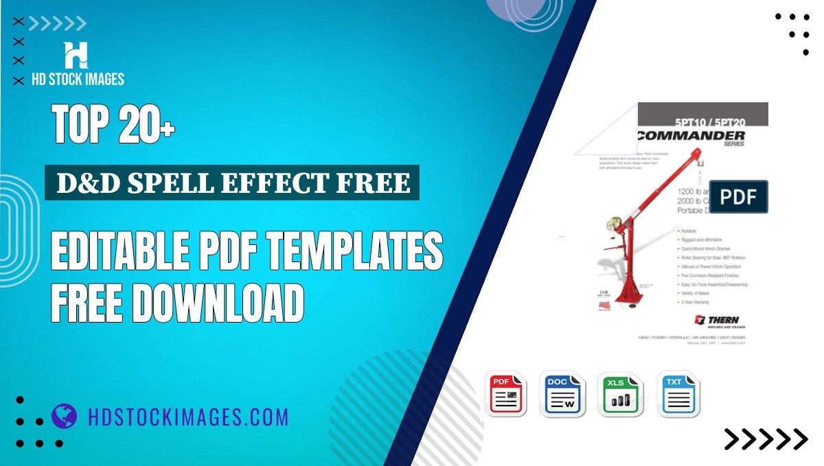 Top 20+ D&d Spell Effect Free Editable PDF Templates Free Download