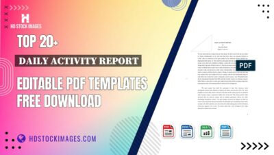 Top 20+ Daily Activity Report Editable PDF Templates Free Download
