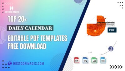 Top 20+ Daily Calendar Editable PDF Templates Free Download