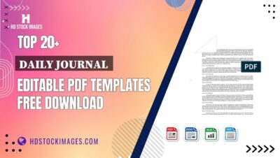 Top 20+ Daily Journal  Editable PDF Templates Free Download