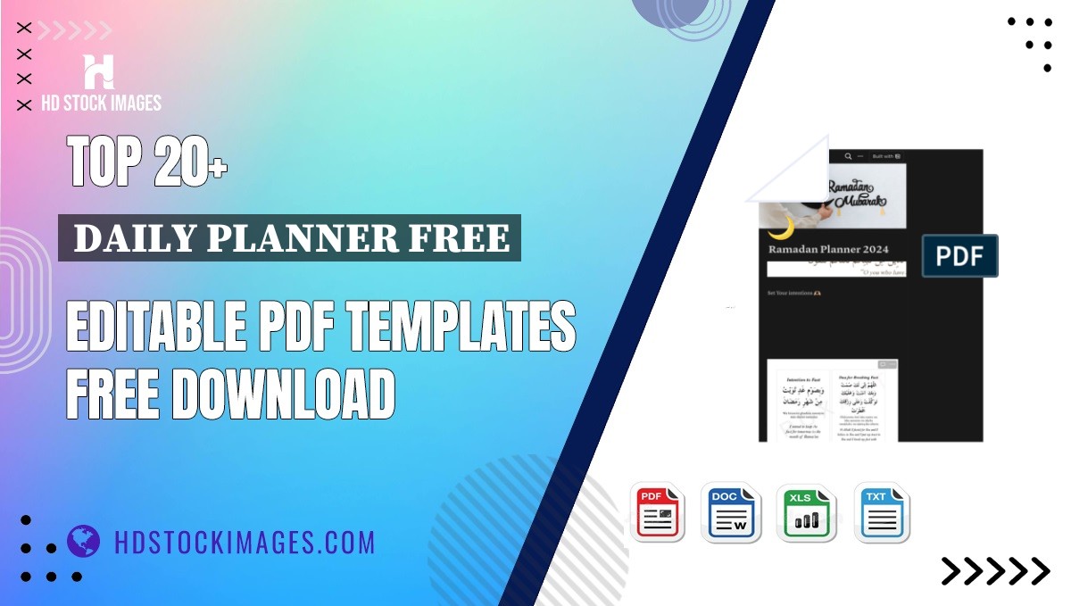 Top 20+ Daily Planner Free Editable PDF Templates Free Download