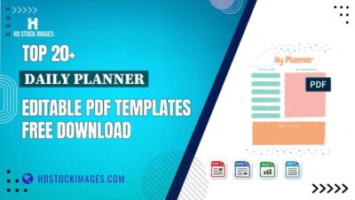 Top 20+ Daily Planner Editable PDF Templates Free Download