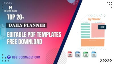 Top 20+  Daily Planner Editable PDF Templates Free Download