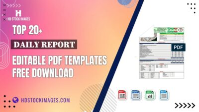 Top 20+ Daily Report Editable PDF Templates Free Download