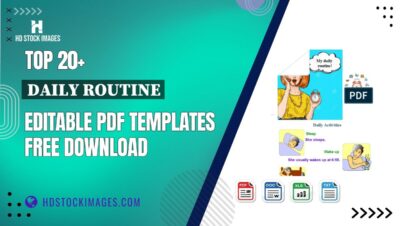 Top 20+ Daily Routine Editable PDF Templates Free Download