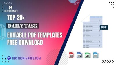 Top 20+ Daily Task Editable PDF Templates Free Download
