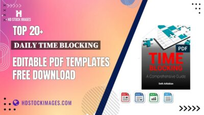 Top 20+ Daily Time Blocking Editable PDF Templates Free Download