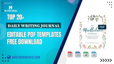 Top 20+ Daily Writing Journal Editable PDF Templates Free Download