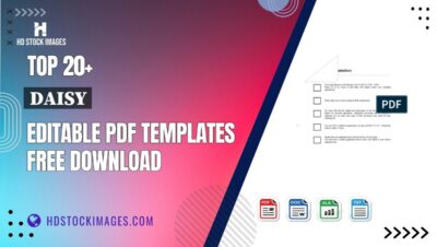 Top 20+ Daisy Editable PDF Templates Free Download