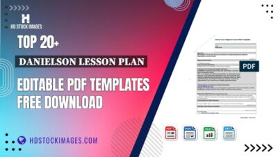 Top 20+ Danielson Lesson Plan Editable PDF Templates Free Download